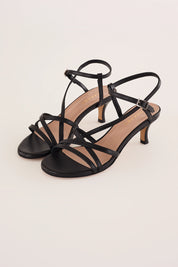 Sandali tacco 5 cm con listini