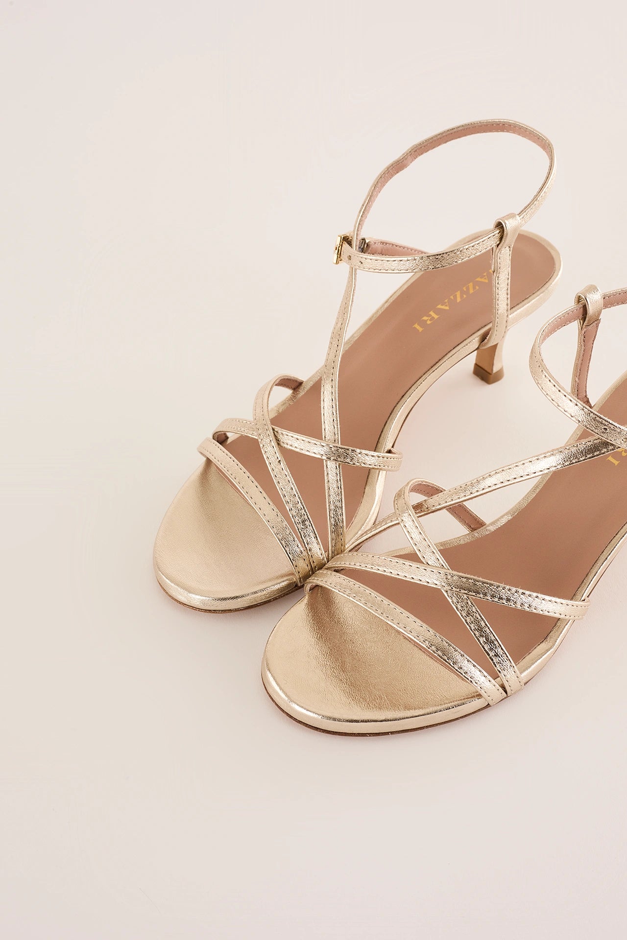 Sandali tacco 5 cm con listini