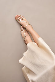 Sandali tacco 5 cm con listini