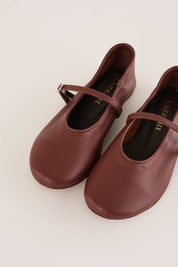 Ballerine in nappa con cinturino