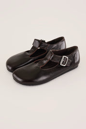 Scarpe T-bar con suola in gomma