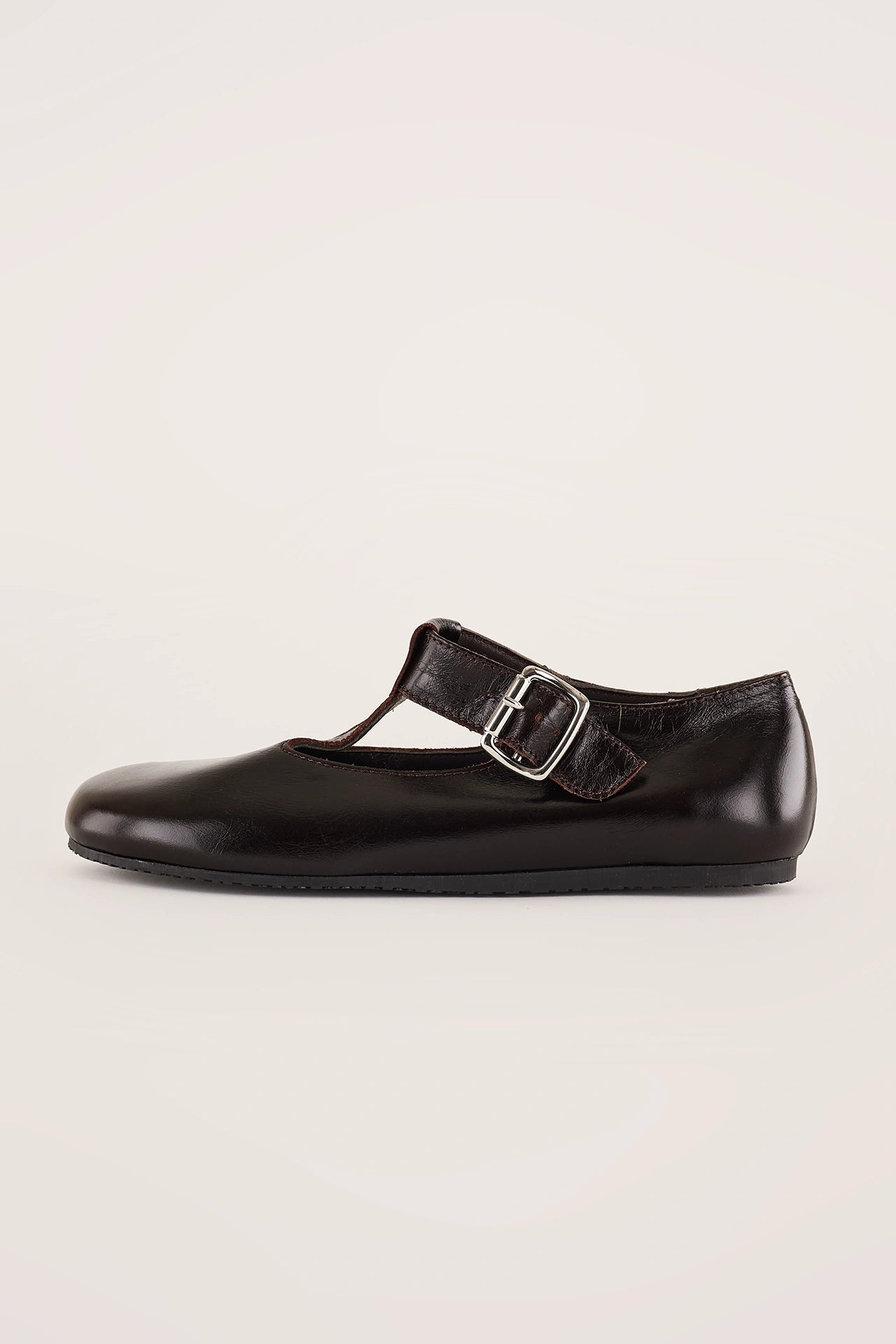 Scarpe T-bar con suola in gomma
