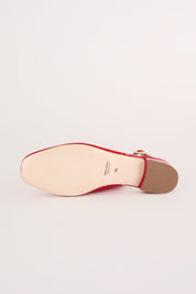 Slingback con scollo quadrato