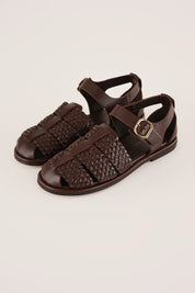 Sandali in pelle intrecciata – Maison Toufet