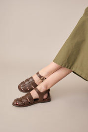Sandali in pelle intrecciata – Maison Toufet