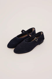 Mary Jane in pelle intrecciata