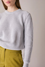 Maglia girocollo punto pannocchia
