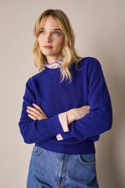 Maglia girocollo punto pannocchia