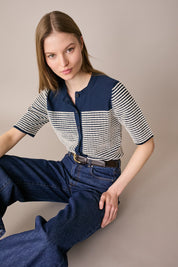 Cardigan a maniche corte