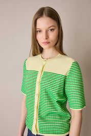 Cardigan a maniche corte