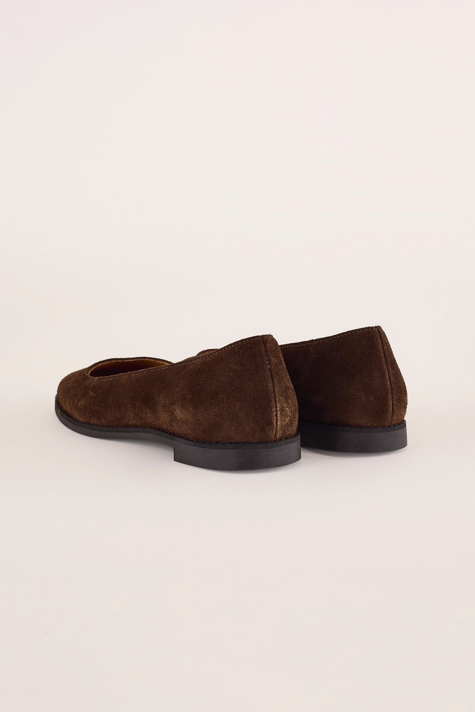 ballerine con fondo in gomma – cashott copenhagen camoscio faggio per look casual