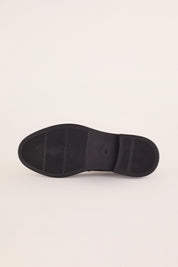 mary jane in pelle stampa coccodrillo – cashott copenhagen marrone scuro, suola, moda donna
