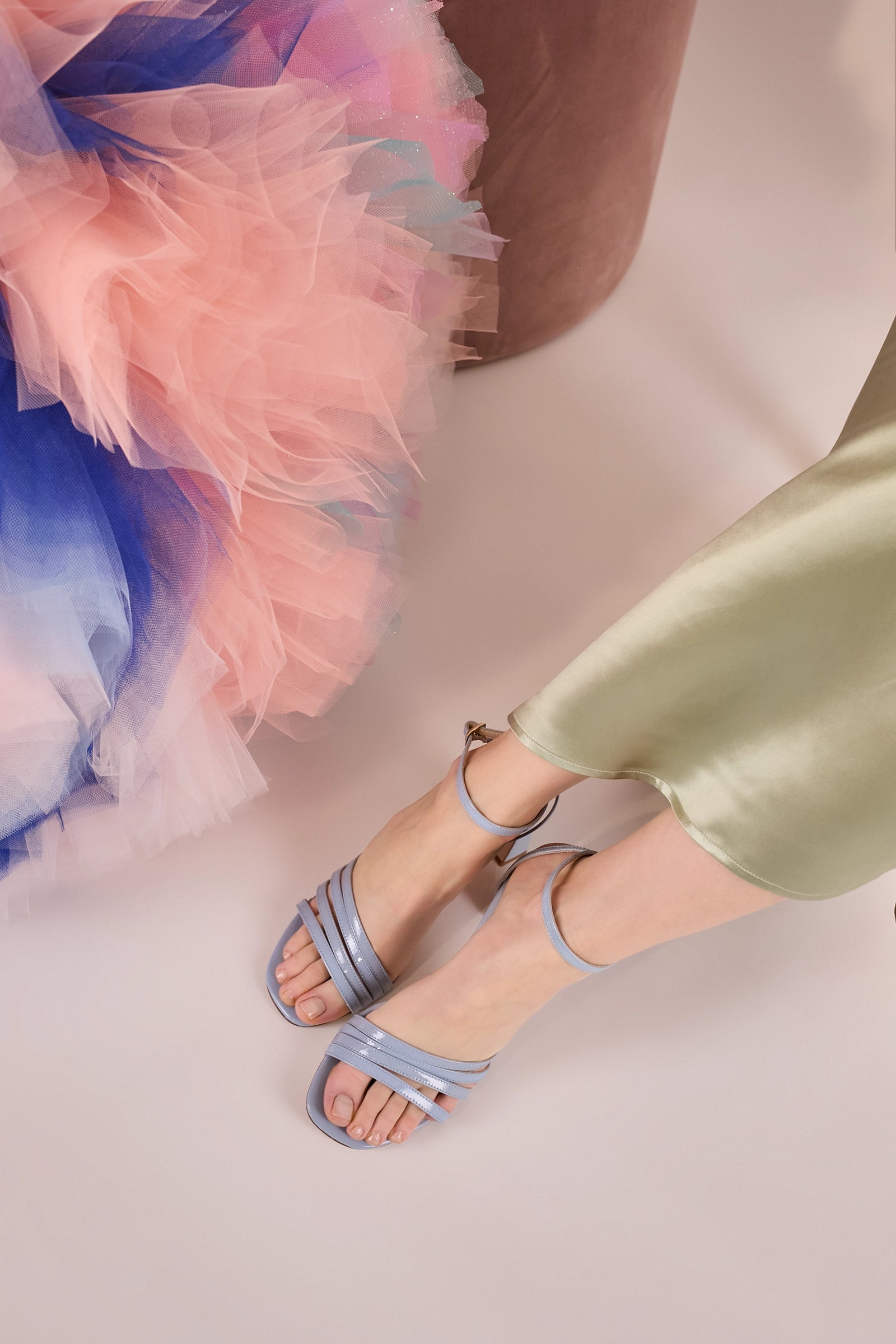 Sandali 70s con tacco 7 cm