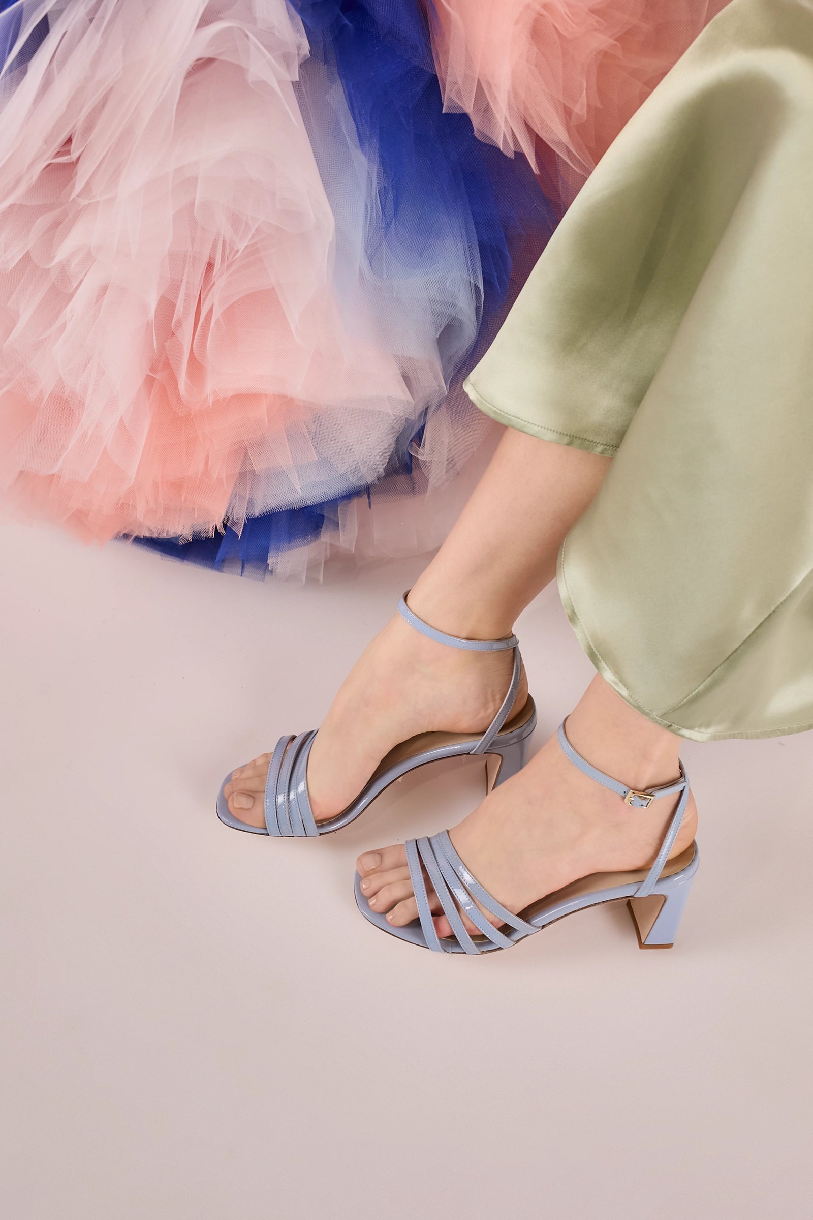 Sandali 70s con tacco 7 cm