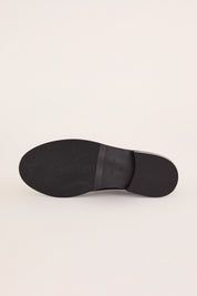 scarpe stringate classiche nero, suola in gomma
