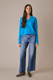 Maglia boxy in alpaca e mohair