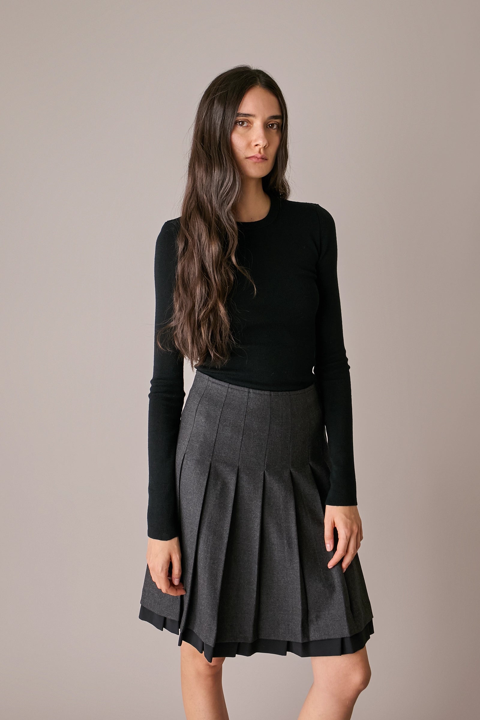 Maglia girocollo in lana Merino extrafine