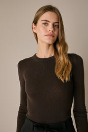 Maglia girocollo in lana Merino extrafine
