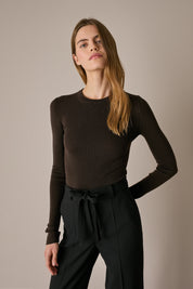 Maglia girocollo in lana Merino extrafine