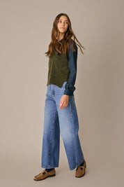 Gilet in mohair con scollo a V