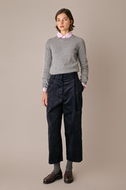 Maglia in lana e cashmere grigio chiaro