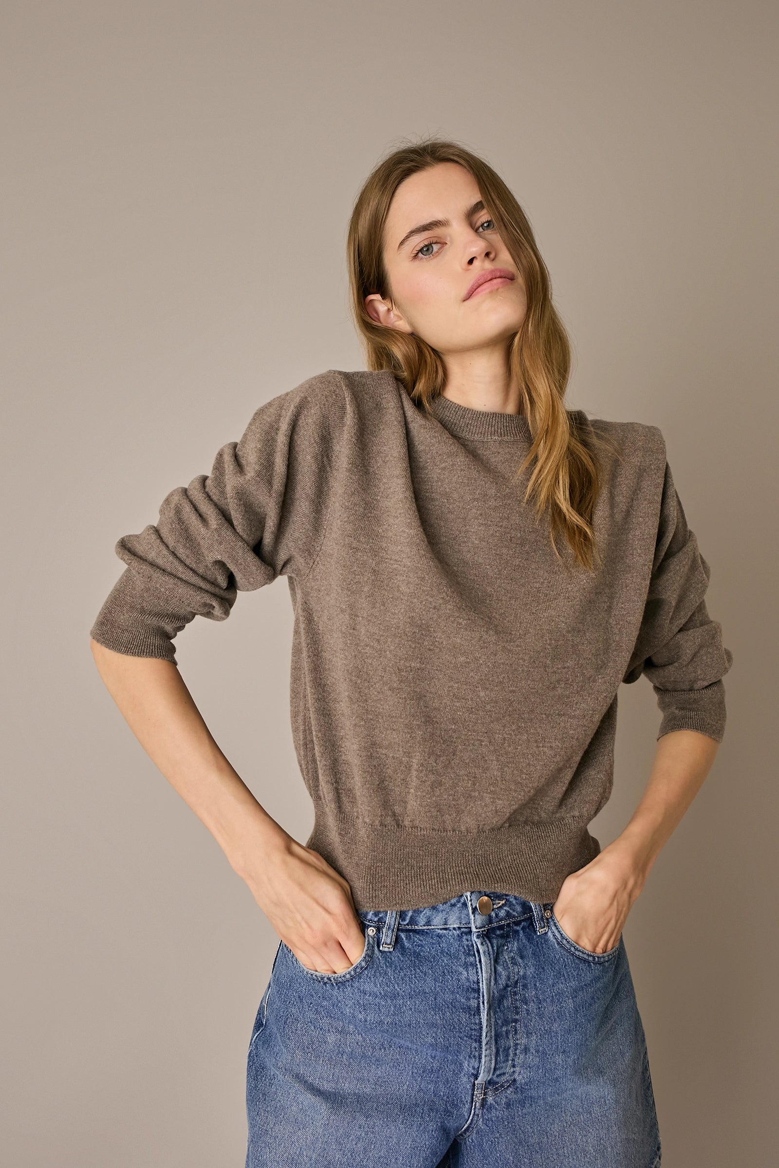 Maglia girocollo over