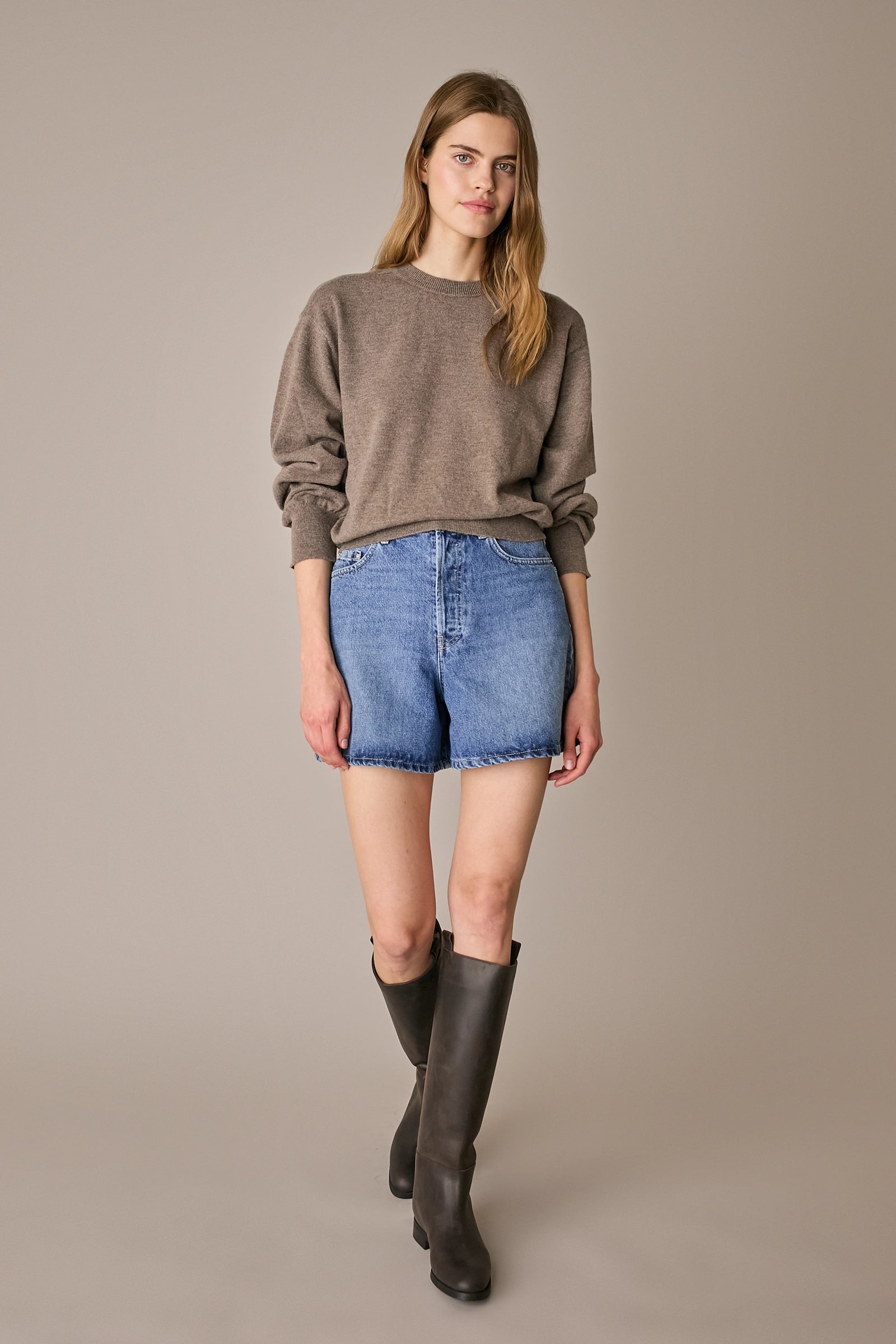 Maglia girocollo over