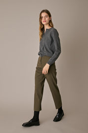 Cardigan in puro cashmere grigio, in puro cashmere, silhouette versatile