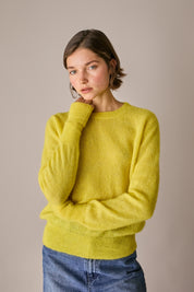 Maglia girocollo in alpaca