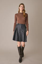 Maglia traforata in lana Merino extrafine