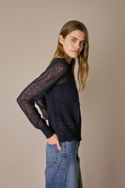 Set cardigan e top in alpaca e mohair