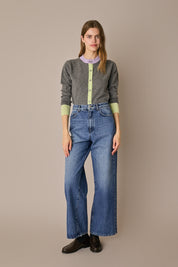Cardigan colour block