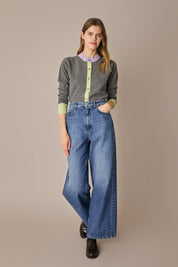 Cardigan colour block