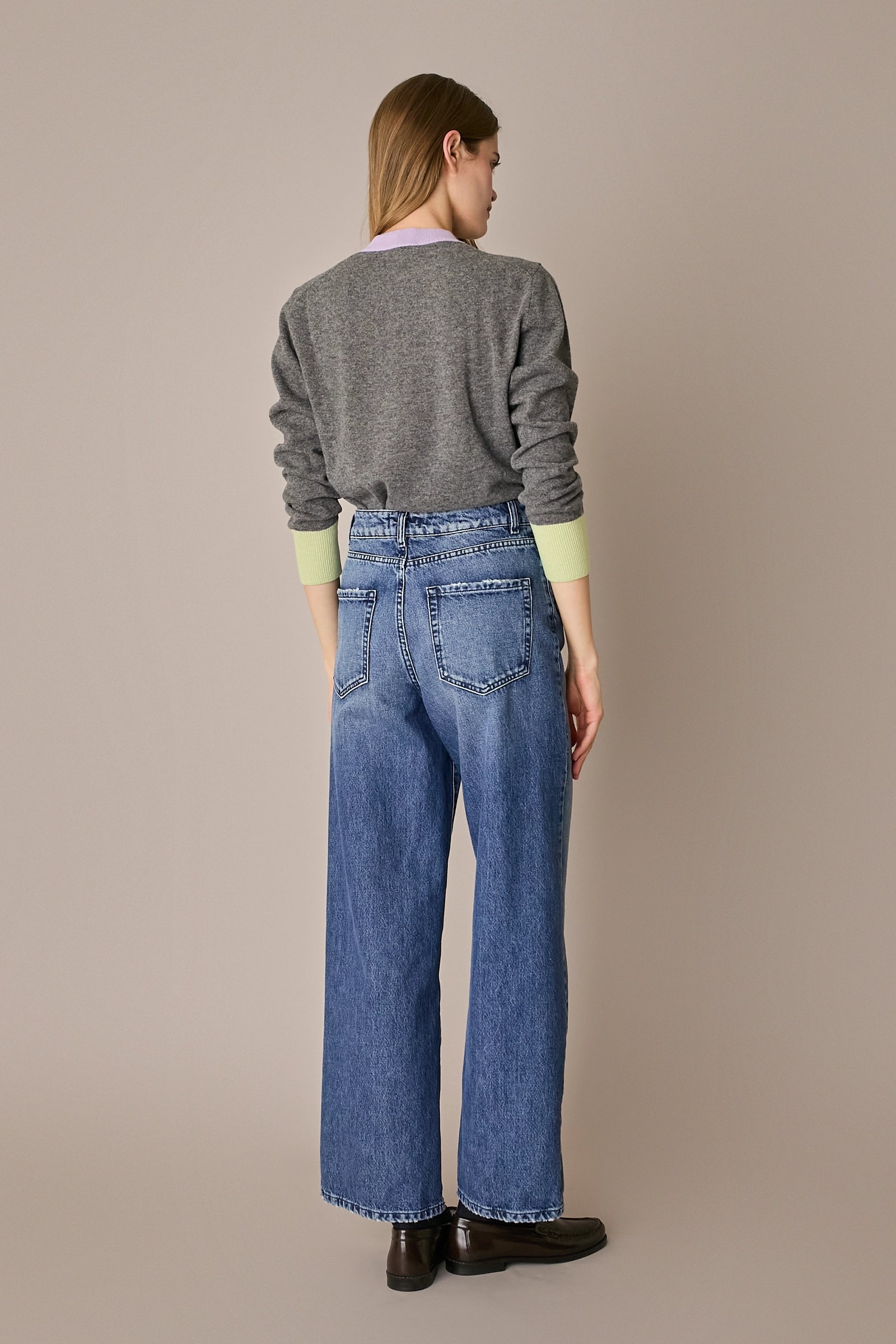 Cardigan colour block