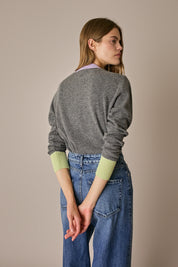 Cardigan colour block