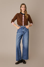 Cardigan colour block