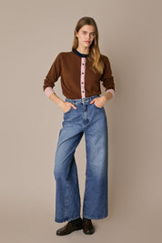 Cardigan colour block