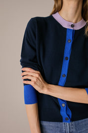 Cardigan colour block
